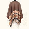 Tibetan Geometric Tassel Shawl Tibetan Geometric Tassel Shawl