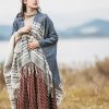 Tibetan Geometric Tassel Shawl Tibetan Geometric Tassel Shawl