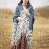 Tibetan Geometric Tassel Shawl Tibetan Geometric Tassel Shawl