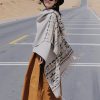 Tibetan Geometric Tassel Shawl Tibetan Geometric Tassel Shawl