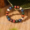 Pulsera Tibetana de Cristal Liuli para la Prosperidad y la Suerte Tibetan Liuli Glass Luck Wealth Bracelet