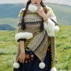 Tibetischer Streifenschal in Multicolor Tibetan Multicolored Striped Shawl