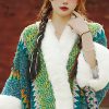 Tibetischer Streifenschal in Multicolor Tibetan Multicolored Striped Shawl