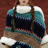 Tibetischer Streifenschal in Multicolor Tibetan Multicolored Striped Shawl