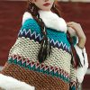 Tibetischer Streifenschal in Multicolor Tibetan Multicolored Striped Shawl
