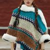 Tibetischer Streifenschal in Multicolor Tibetan Multicolored Striped Shawl