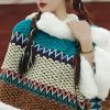 Tibetischer Streifenschal in Multicolor Tibetan Multicolored Striped Shawl