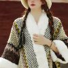 Tibetischer Streifenschal in Multicolor Tibetan Multicolored Striped Shawl