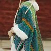 Tibetischer Streifenschal in Multicolor Tibetan Multicolored Striped Shawl
