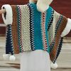 Tibetischer Streifenschal in Multicolor Tibetan Multicolored Striped Shawl