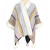 Tibetischer Streifenschal in Multicolor Tibetan Multicolored Striped Shawl