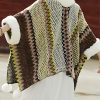Tibetischer Streifenschal in Multicolor Tibetan Multicolored Striped Shawl