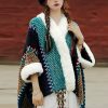 Tibetischer Streifenschal in Multicolor Tibetan Multicolored Striped Shawl