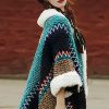 Tibetischer Streifenschal in Multicolor Tibetan Multicolored Striped Shawl
