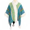Tibetischer Streifenschal in Multicolor Tibetan Multicolored Striped Shawl