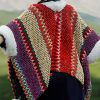 Tibetischer Streifenschal in Multicolor Tibetan Multicolored Striped Shawl