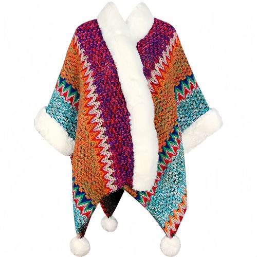 Tibetischer Streifenschal in Multicolor Tibetischer Streifenschal in Multicolor