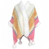 Tibetischer Streifenschal in Multicolor Tibetan Multicolored Striped Shawl