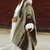 Tibetischer Streifenschal in Multicolor Tibetan Multicolored Striped Shawl