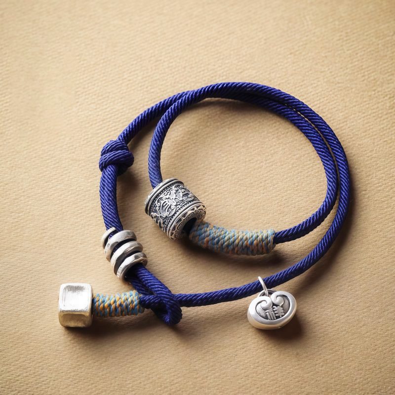 Tibetan Om Mani Padme Hum Amulet Double Wrap Bracelet Tibetan Om Mani Padme Hum Amulet Double Wrap Bracelet