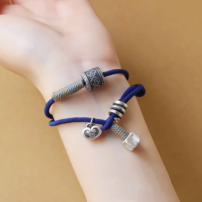Tibetan Om Mani Padme Hum Amulet Double Wrap Bracelet Tibetan Om Mani Padme Hum Amulet Double Wrap Bracelet