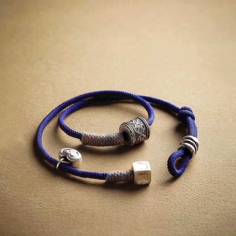 Tibetan Om Mani Padme Hum Amulet Double Wrap Bracelet Tibetan Om Mani Padme Hum Amulet Double Wrap Bracelet