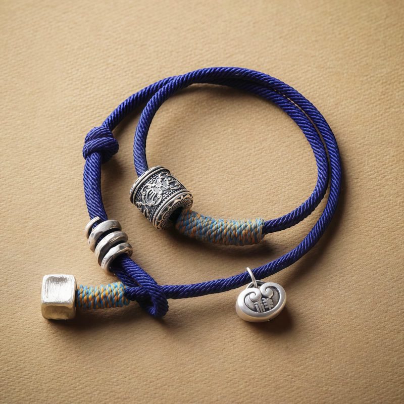 Tibetan Om Mani Padme Hum Amulet Double Wrap Bracelet Tibetan Om Mani Padme Hum Amulet Double Wrap Bracelet