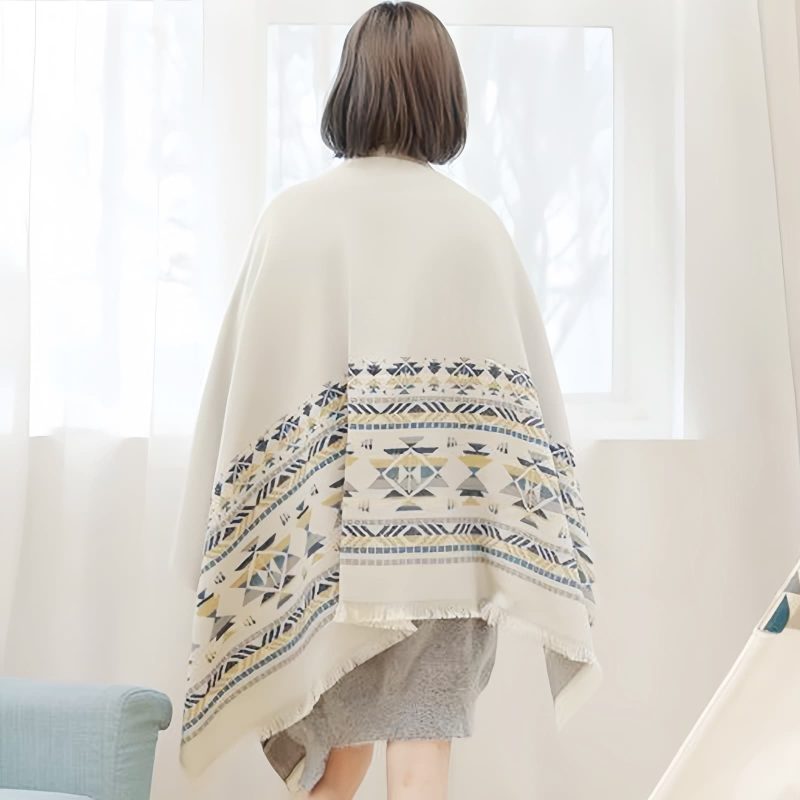 Tibetan Geometric Pattern Shawl Tibetan Geometric Pattern Shawl