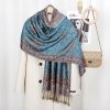 Tibetan Polyester Cashew Flower Wrap Tibetan Polyester Cashew Flower Wrap
