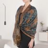 Tibetan Polyester Cashew Flower Wrap Tibetan Polyester Cashew Flower Wrap