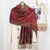 Tibetan Polyester Cashew Flower Wrap Tibetan Polyester Cashew Flower Wrap