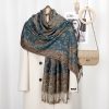 Tibetan Polyester Cashew Flower Wrap Tibetan Polyester Cashew Flower Wrap
