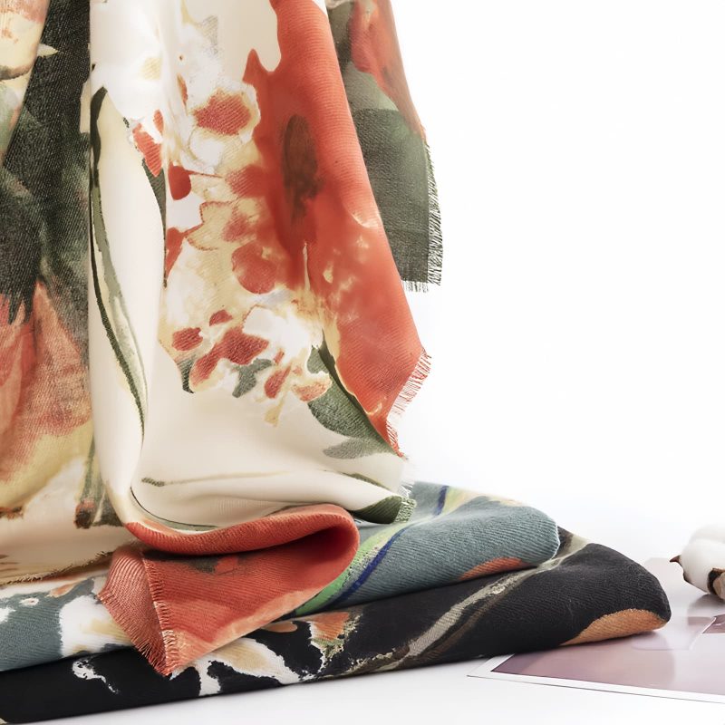 Tibetan Retro Floral Design Shawl Tibetan Retro Floral Design Shawl