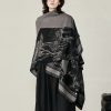 Tibetan Double-sided Shawl with Sika Deer Design Tibetan Double-sided Shawl with Sika Deer Design