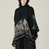 Tibetan Double-sided Shawl with Sika Deer Design Tibetan Double-sided Shawl with Sika Deer Design
