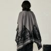 Tibetan Double-sided Shawl with Sika Deer Design Tibetan Double-sided Shawl with Sika Deer Design