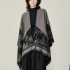 Tibetan Double-sided Shawl with Sika Deer Design Tibetan Double-sided Shawl with Sika Deer Design