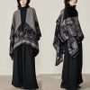 Tibetan Double-sided Shawl with Sika Deer Design Tibetan Double-sided Shawl with Sika Deer Design