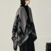 Tibetan Double-sided Shawl with Sika Deer Design Tibetan Double-sided Shawl with Sika Deer Design