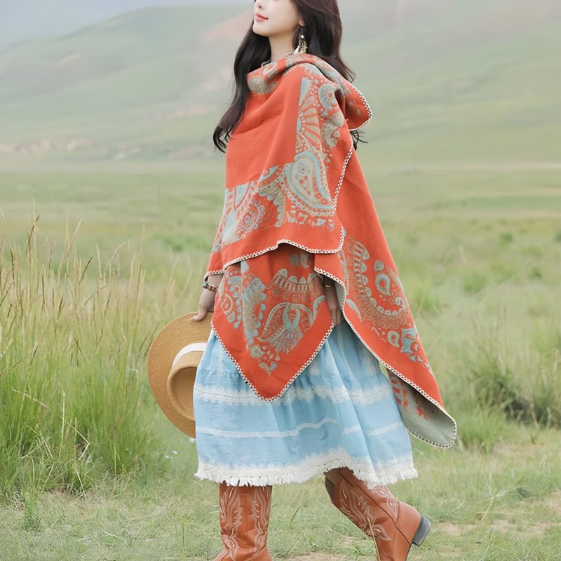 Tibetan Simple Pattern Shawl