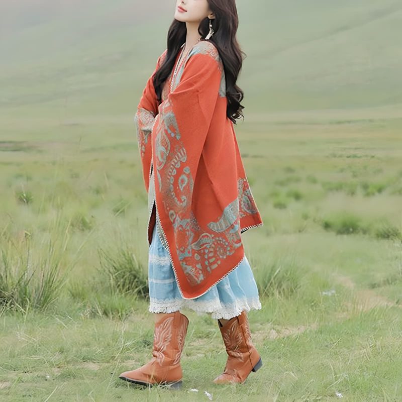 Tibetan Simple Pattern Shawl