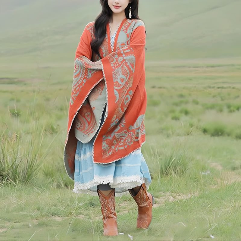 Tibetan Simple Pattern Shawl