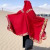 Tibetan Small Floral Hooded Shawl Tibetan Small Floral Hooded Shawl