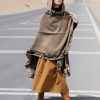 Tibetan Small Floral Hooded Shawl Tibetan Small Floral Hooded Shawl