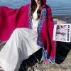 Tibetan Small Floral Hooded Shawl Tibetan Small Floral Hooded Shawl