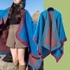 Tibetan Small Floral Hooded Shawl Tibetan Small Floral Hooded Shawl