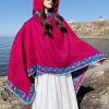 Tibetan Small Floral Hooded Shawl Tibetan Small Floral Hooded Shawl