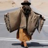 Tibetan Small Floral Hooded Shawl Tibetan Small Floral Hooded Shawl