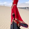 Tibetan Small Floral Hooded Shawl Tibetan Small Floral Hooded Shawl