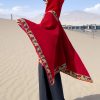 Tibetan Small Floral Hooded Shawl Tibetan Small Floral Hooded Shawl